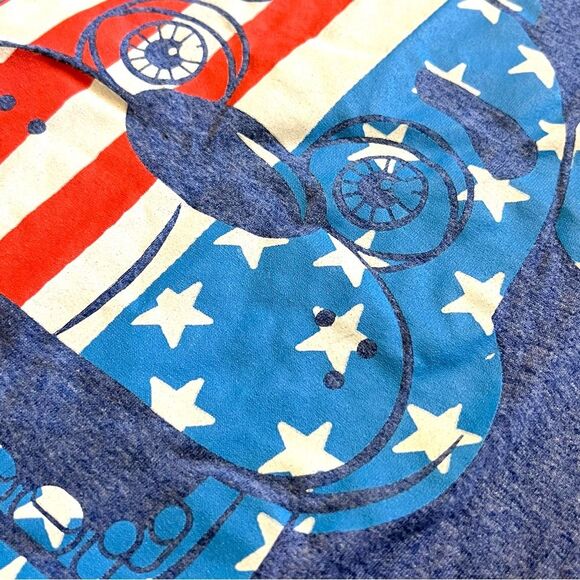 Five Nights at Freddy’s Freddy Fazbear Graphic Tee Blue Patriotic USA Shirt M - Picture 5 of 8